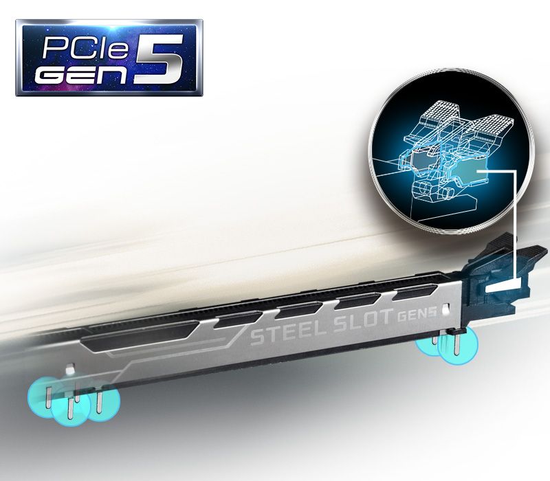 【RE】PCIe 5.0 Reinforced Steel Slot (White)